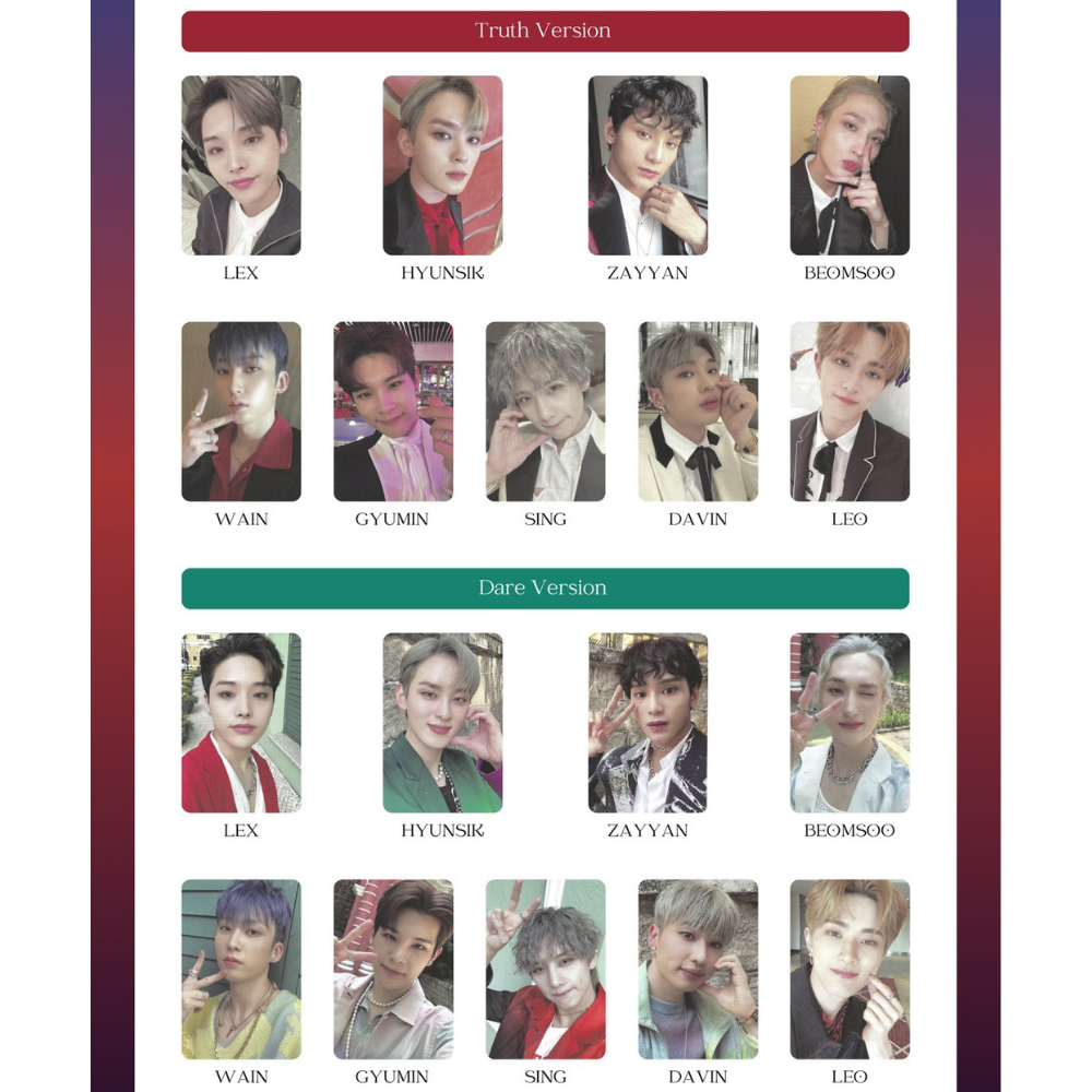 [READY STOCK] Photocard dan Postcard Throw A Dice Official Xodiac