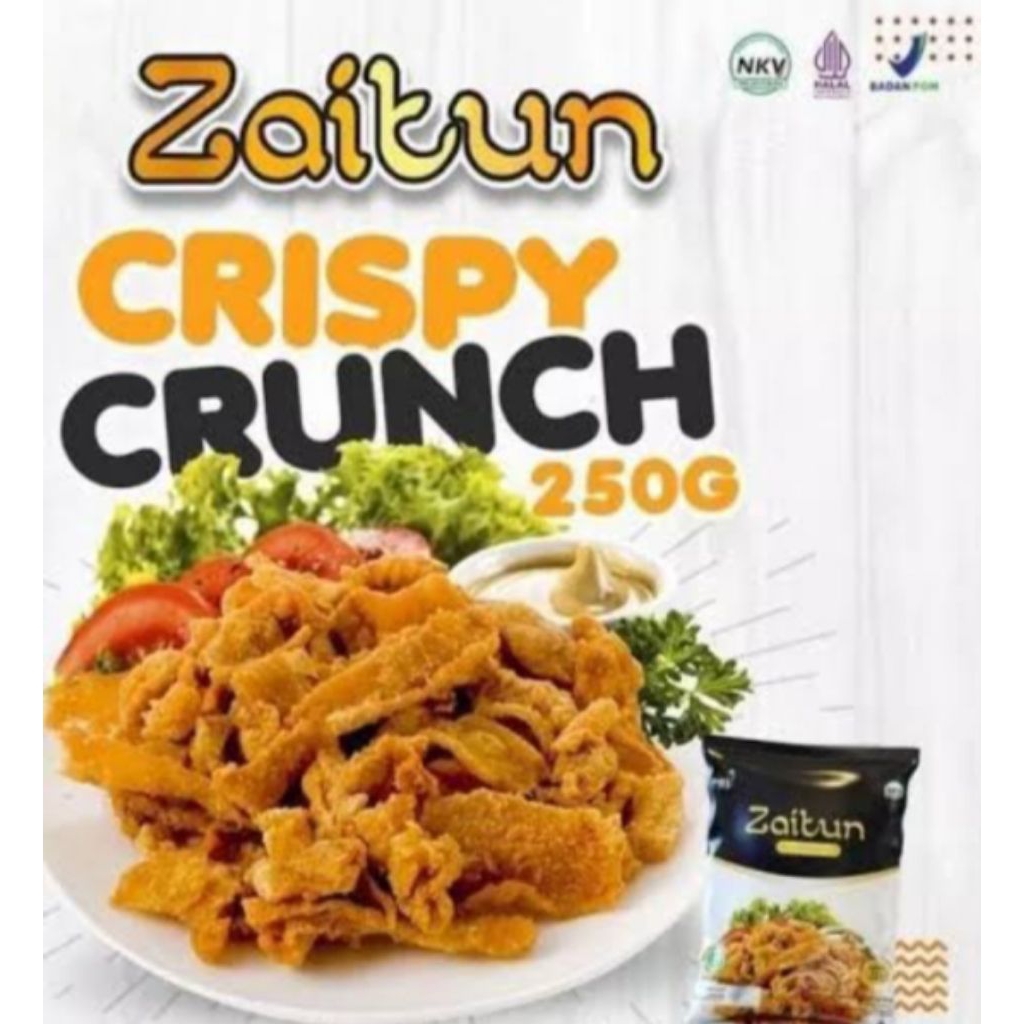

Zaitun Crispy Crunch 250gr /Kulit ayam