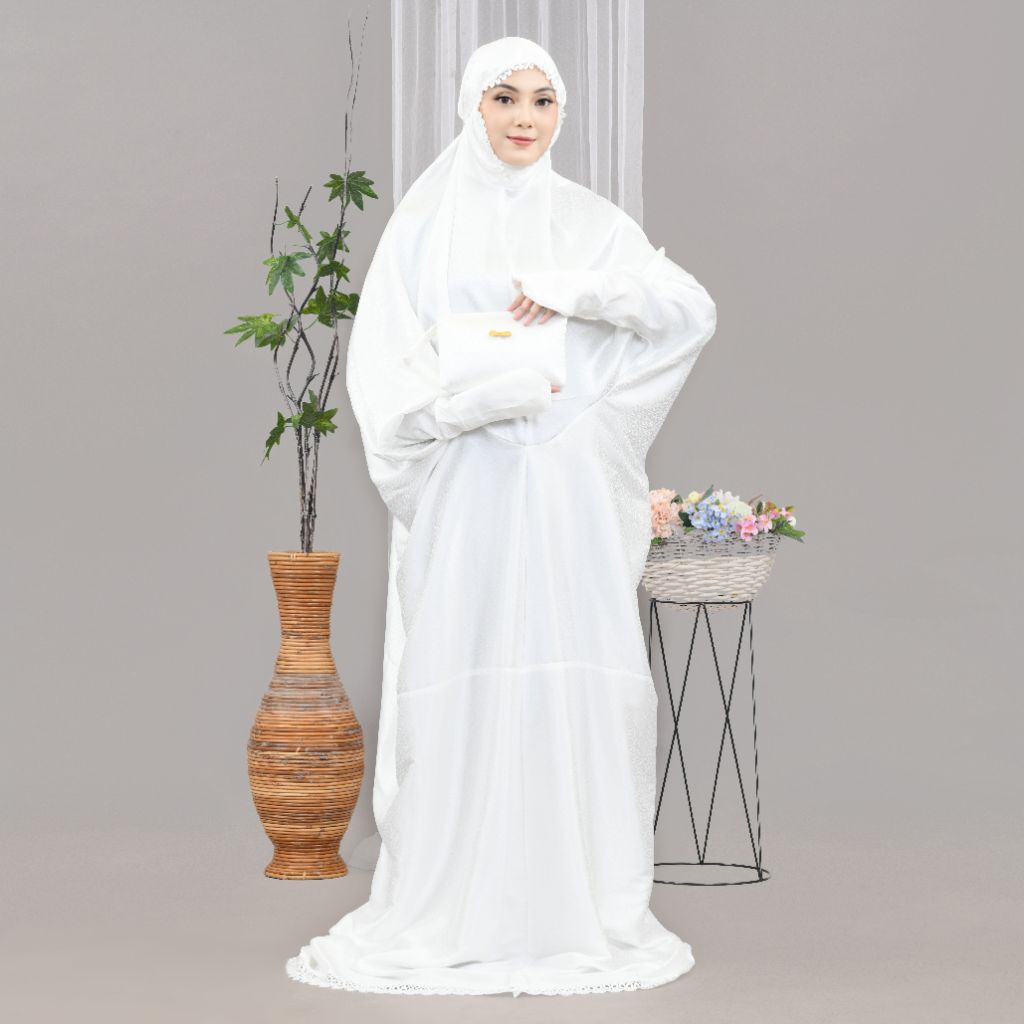 MUKENA TERUSAN DEWASA BAHAN SUTRA SILK JACGUARD HALUS LEMBUT ADEM Nyaman