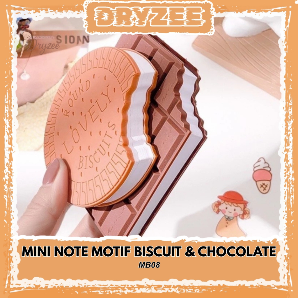

Notebook Buku Mini Note Lucu Motif Biscuit dan Chocolate - MB08