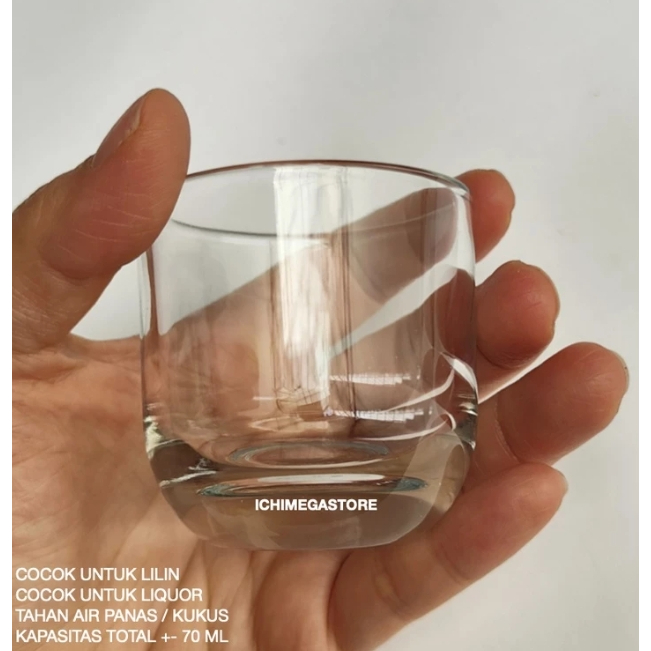 Gelas Lilin Liquor Glass Candle Glass Shot Glass Gelas Mini ICHIMEGASTORE SATUAN