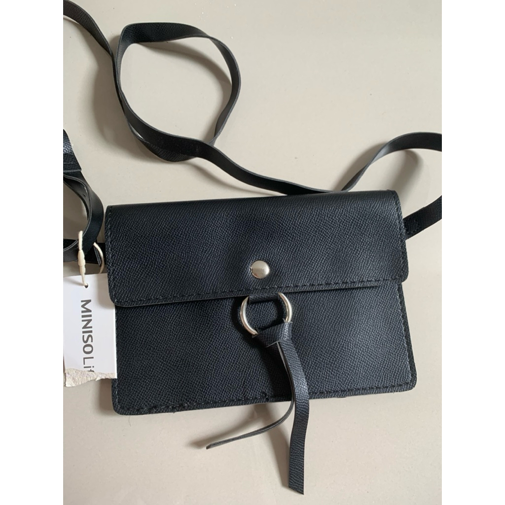 TAS selempang handbag Wanita Miniso life //Tas selempang wanita hitam mini//Tas Selempang mini pesta