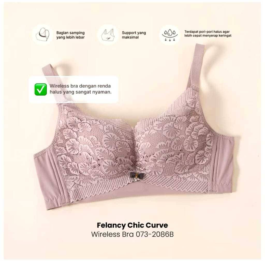 Bra Wanita Tanpa Kawat Felancy 02086 - High Panel Wireless Bra