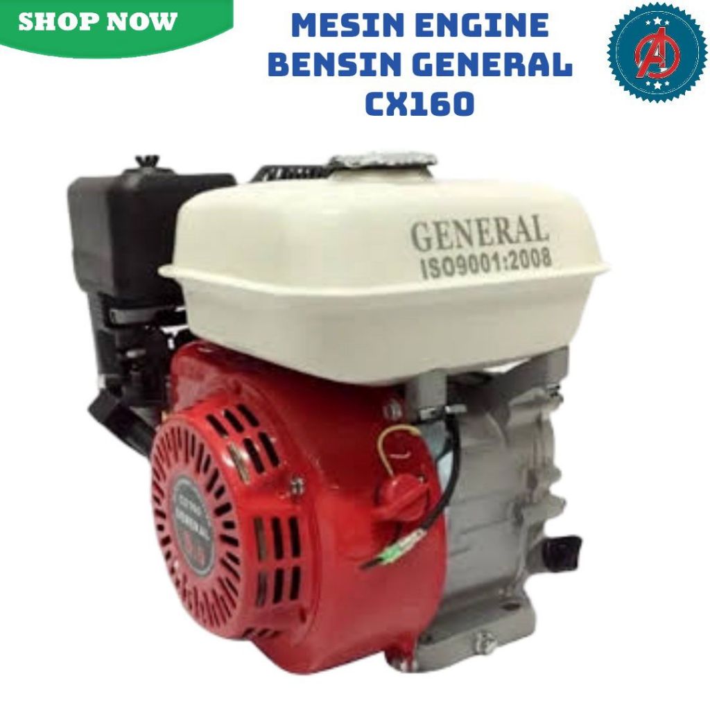 Mesin Penggerak Bensin / Gasoline Engine General CX 160 5.5HP / Gasoline CX 200 6.5HP.