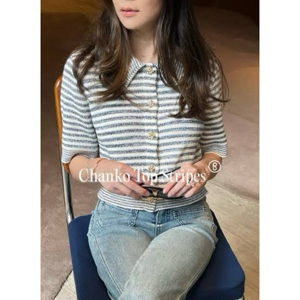 DUMA CHANKO STRIPE TOP BLUE