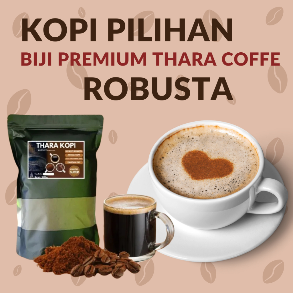 

thera coffe biji kopi robusta 1kg premium khas bondowoso