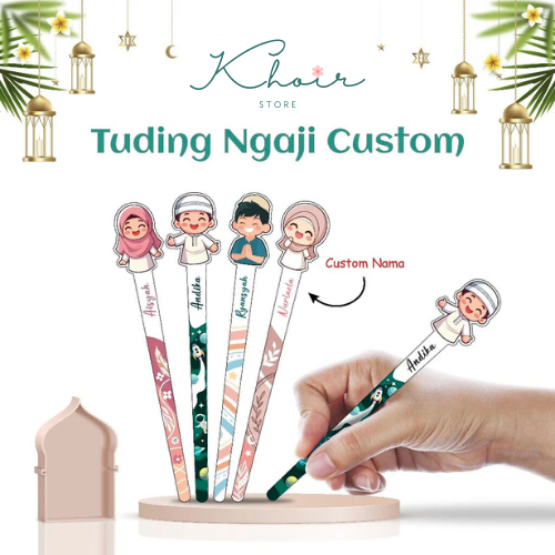 

TUDING NGAJI CUSTOME NAMA BAHAN AKRILIK CANTIK UNTUK COWO CEWE, PENUNJUK BACA AL-QUR'AN ANAK