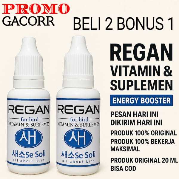PROMO KHUSUS BELI 2 ADA BONUS 1 REGAN 20ml SUPLEMEN ATP HARIAN VITAMIN & SUPLEMEN  UNTUK PERAWATAN B
