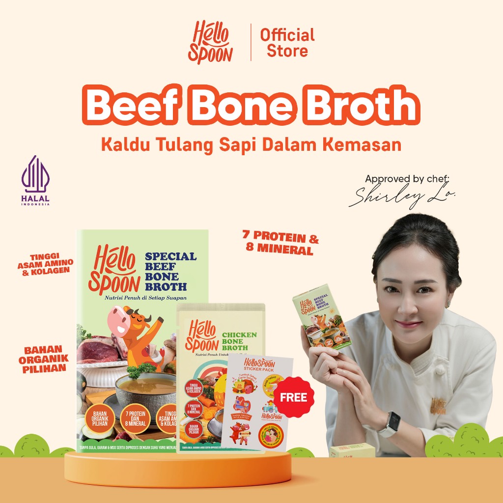 

Orenjuicis - [BUY 1 GET 3] Beef Bone Broth Hello Spoon / Soup KalduSapi FREE 1 Sachet Chicken +