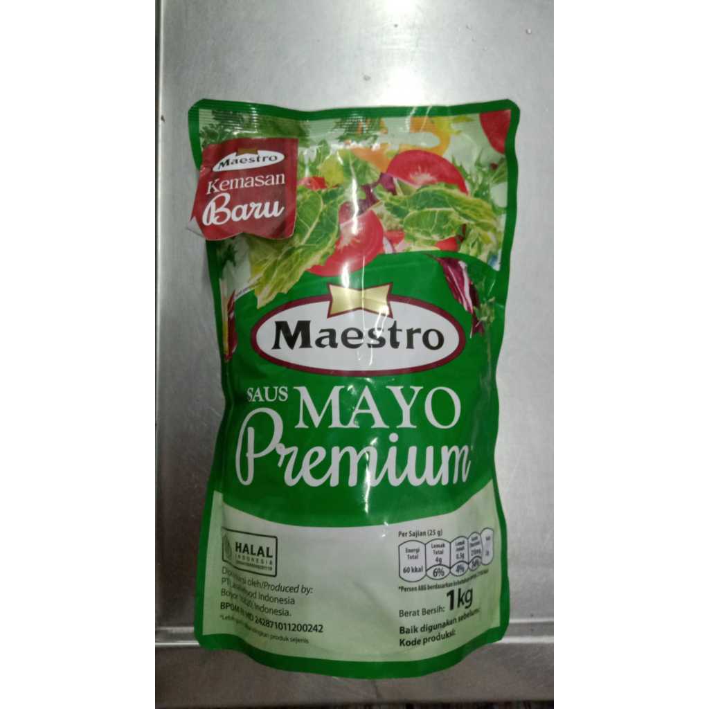 

MAESTRO MAYONAISE 1 KG / MAYONAIS / LIGHT KURANG LEMAK