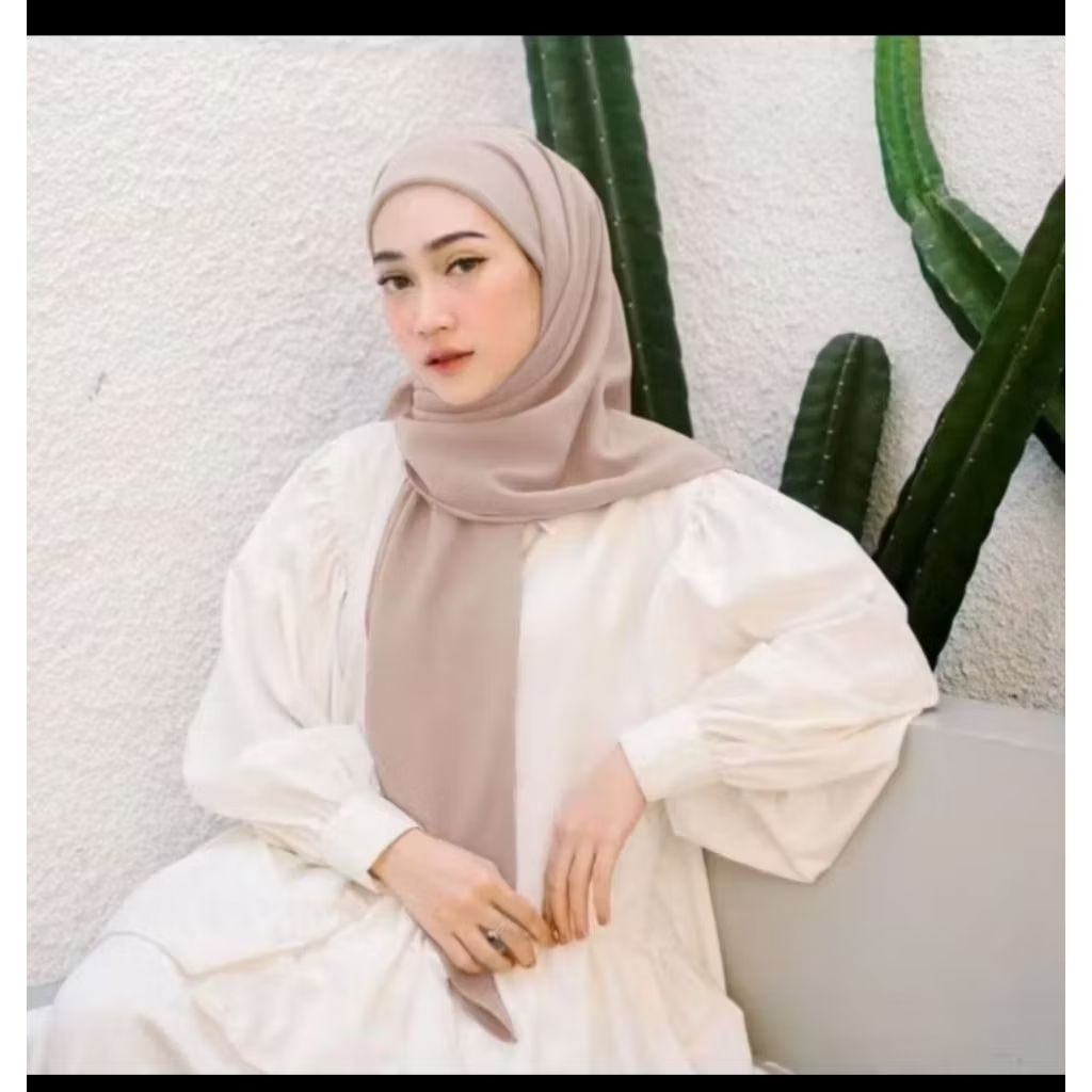Hijab segitiga instan 2in1 Hijab plus inner|| 2layer