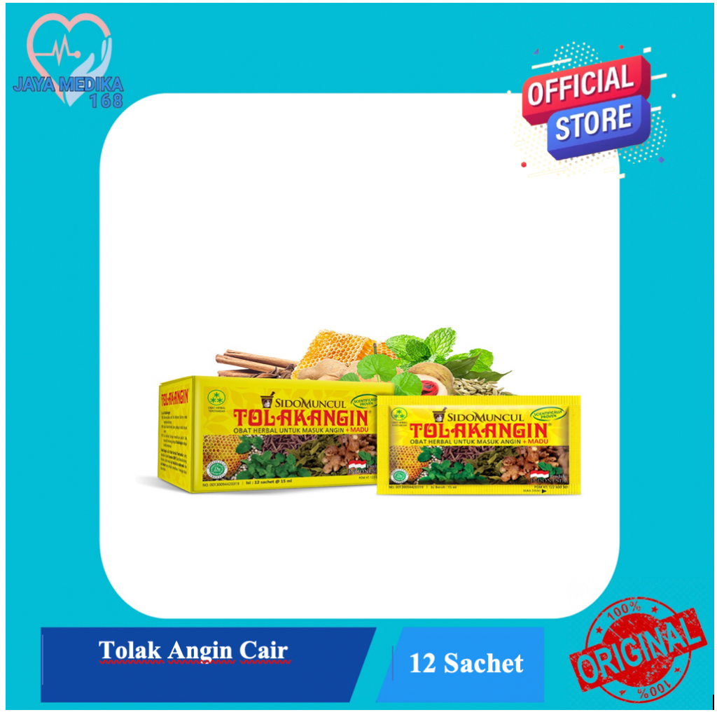 

Tolak Angin Cair Sido Muncul Herbal Isi 12 Sachet