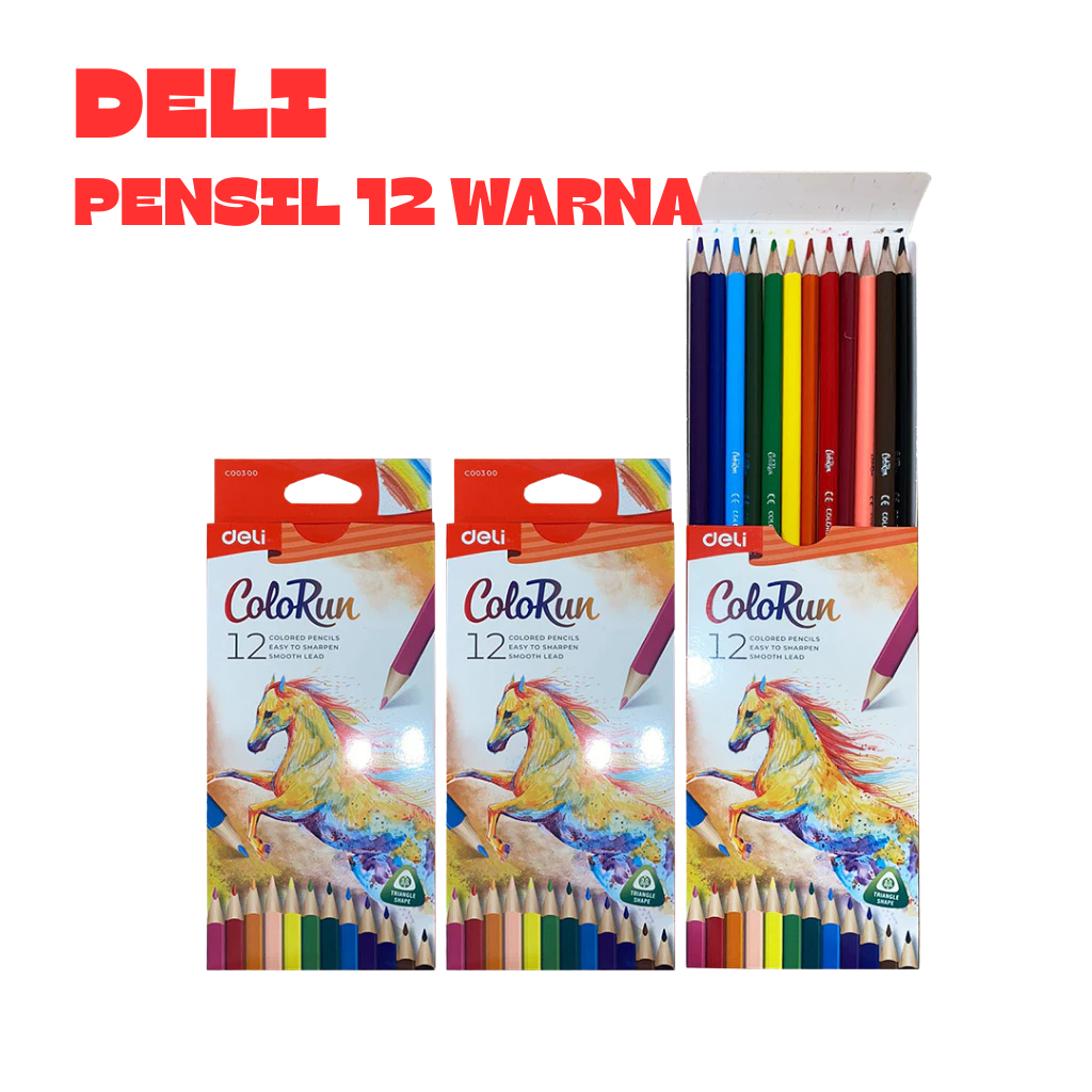 

Deli Colored Pencil / Pensil Warna k Nyaman Digenggam C00300