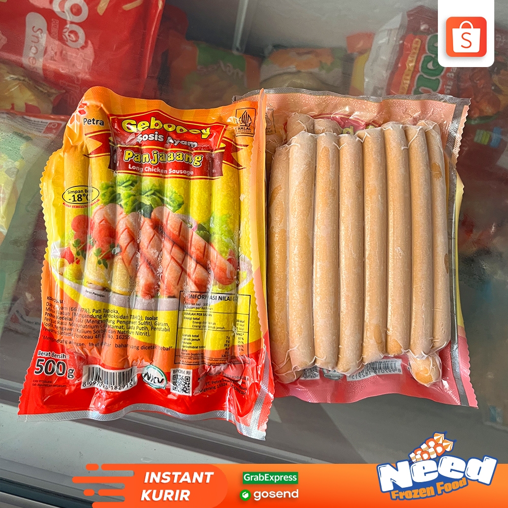 

GEBOOOY SOSIS AYAM PANJANG | GEBOOOY SOSIS PUTIH 500GR