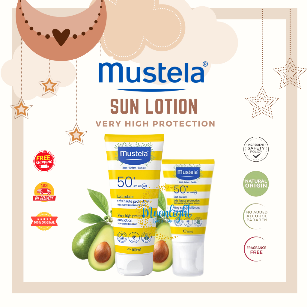 Mustela High Protection Sun Lotion 40ml 100 ml - Sunscreen Bayi Dewasa