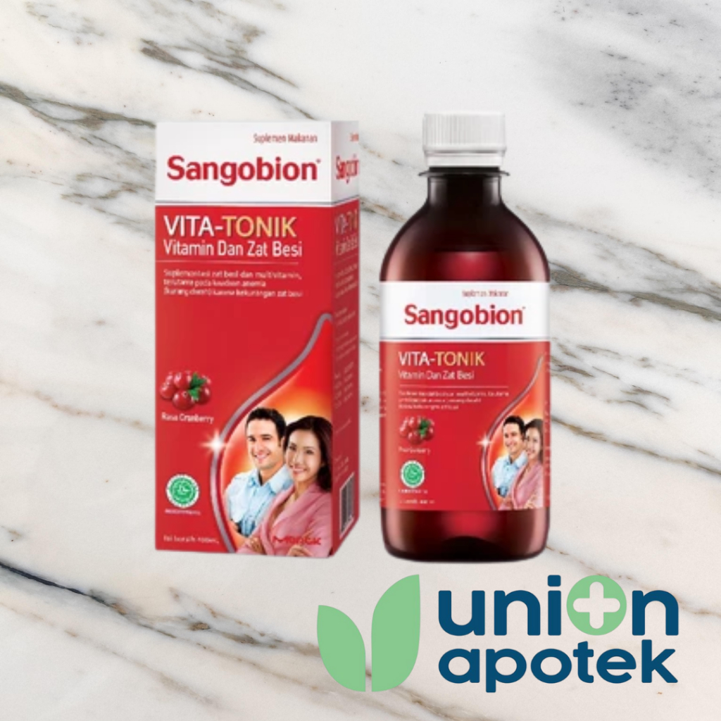 SANGOBION SIRUP VITA-TONIK VITAMIN DAN SUPLEMEN ZAT BESI 400ML