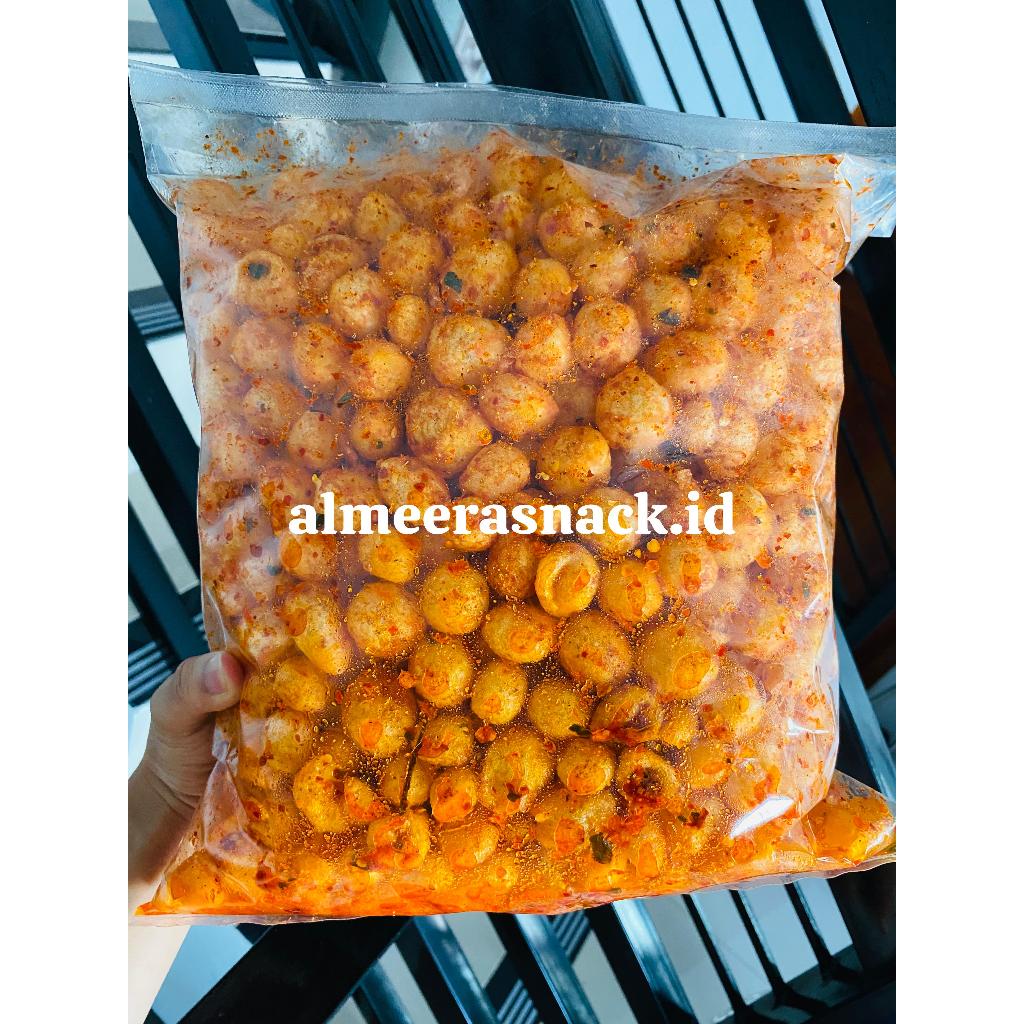 

cimol kering mini crispy 1kg pedas daun jeruk bumbu melimpah