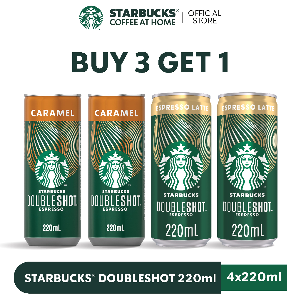 

[Buy 3 Get 1] STARBUCKS® DoubleSHOT 220ml All Variant