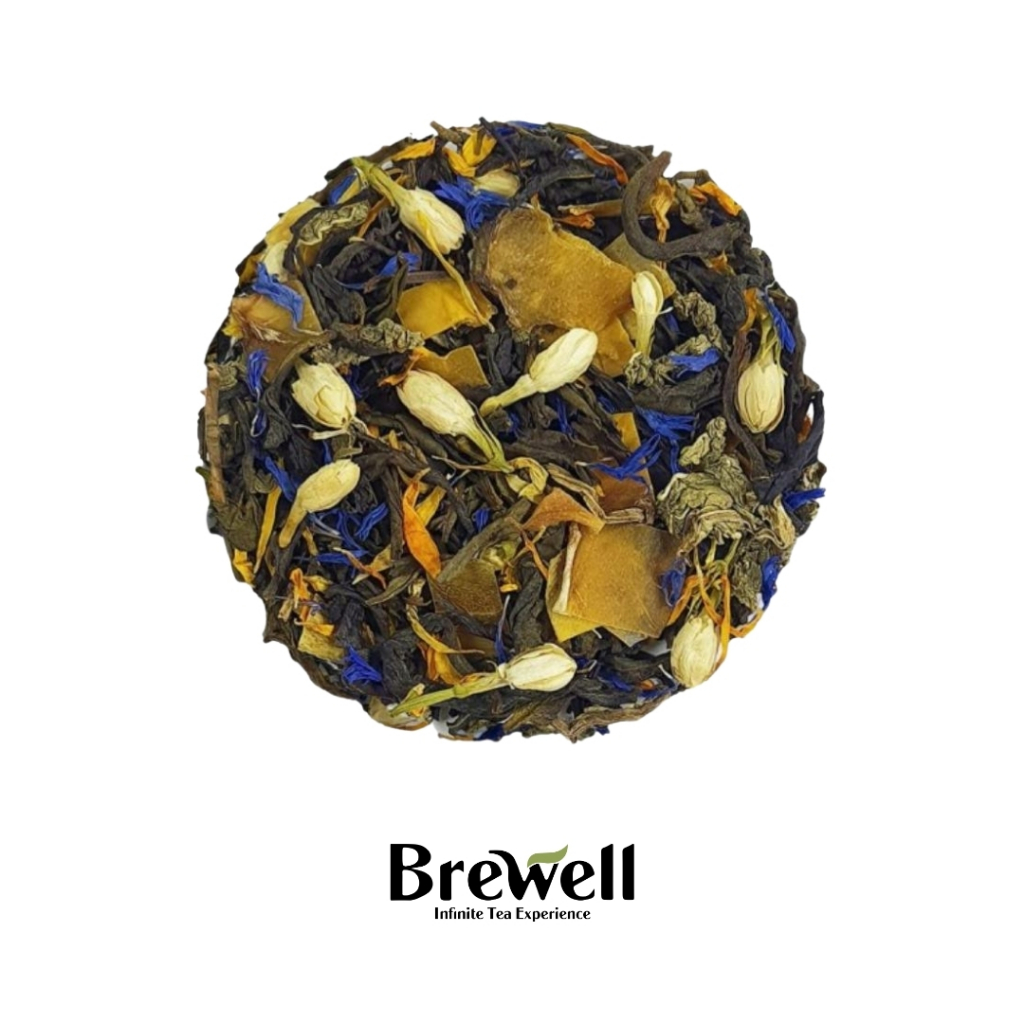 

MANGO PARADISE Tea Blend - Jasmine Green Tea with Mango and Flowers 15 Gram / 50 Gram