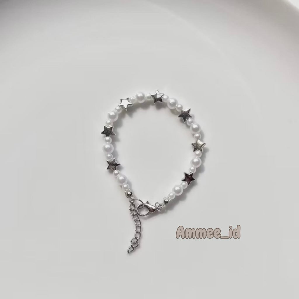 Star Silver Brachelet / Gelang pengait premium / Gelang pengait star