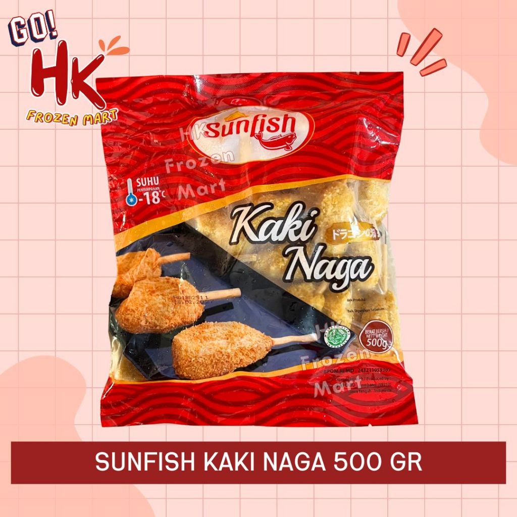 

Sunfish Kaki Naga 500gr isi ±35pcs | pentol ikan sempol jajanan nugget HK Frozen Mart