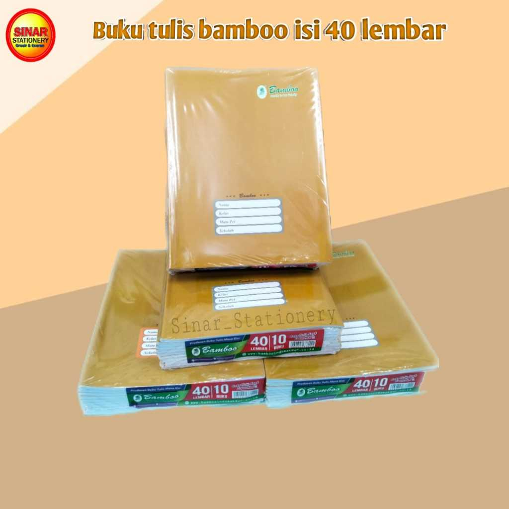 

Buku tulis BAMBOO craft isi 40 lembar