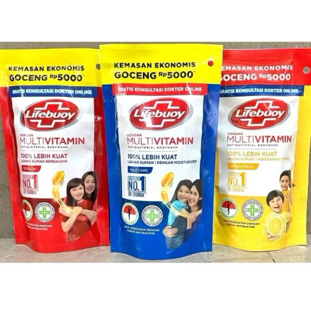 Lifebuoy body wash/sabun mandi cair lifebuoy 85ml