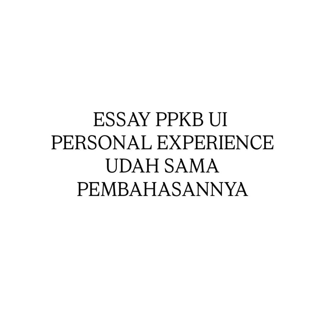 EssayPPKBUI