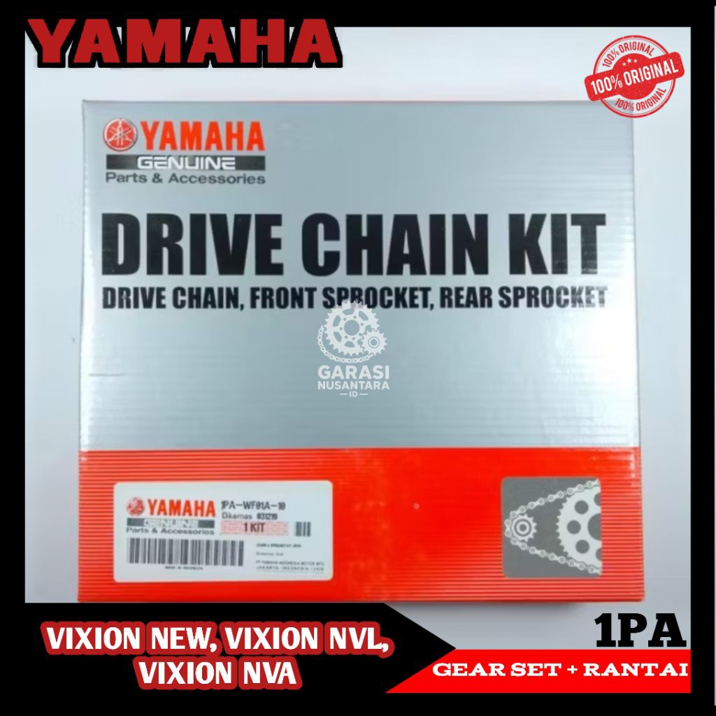 GEAR SET YAMAHA 1PA VIXION NEW 2013-2014, VIXION NVL, VIXION OLD, MX KING 150