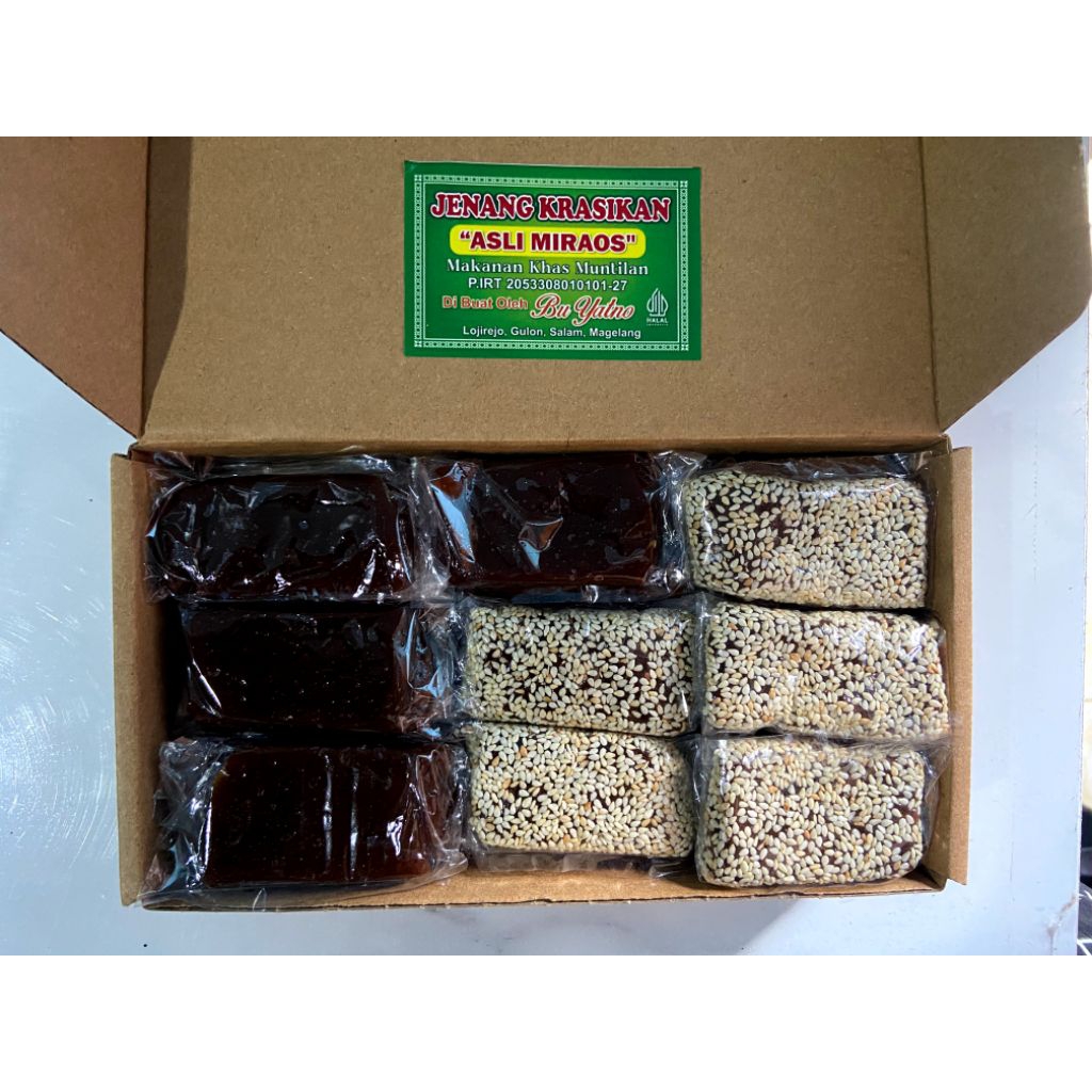 

500 gram isi 24 Jenang mix Jenang Wijen Asli Miraos Makanan Khas Muntilan