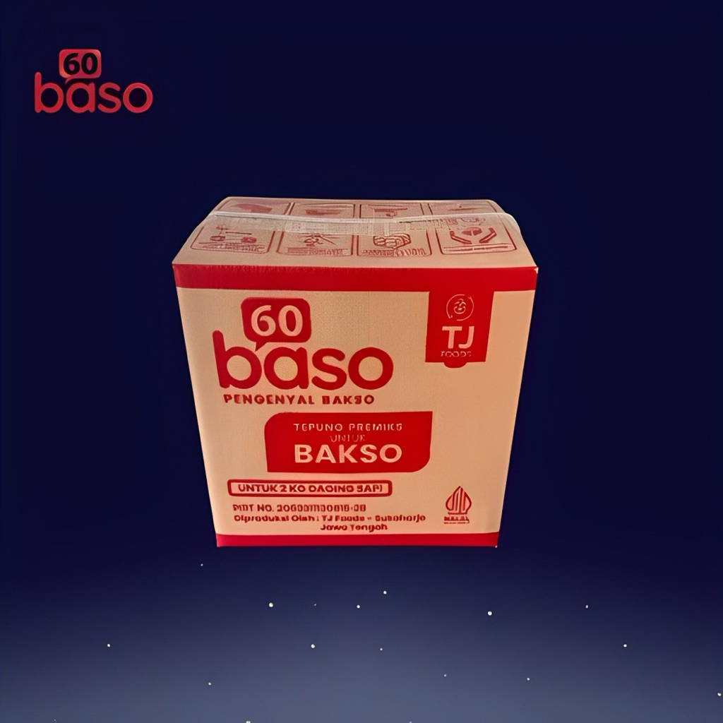 

Pengenyal bakso 32gr, satu dus isi 120pcs