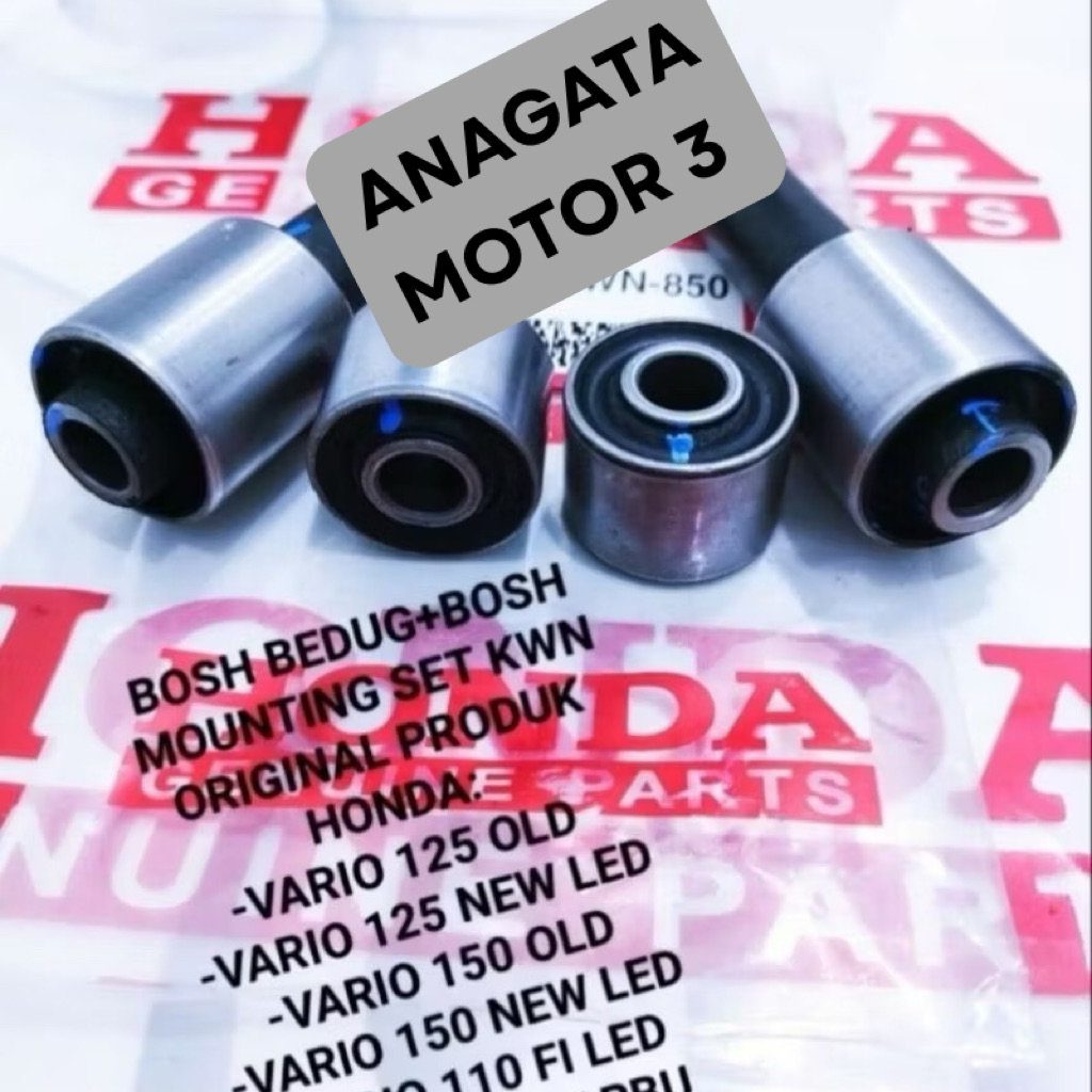 BOSH BOS ARM MOUNTING SASIS BODY SET 4PCS +BOSH BEDUG KWN VARIO 125 OLD & NEW PCX 150 VARIO 150 OLD 