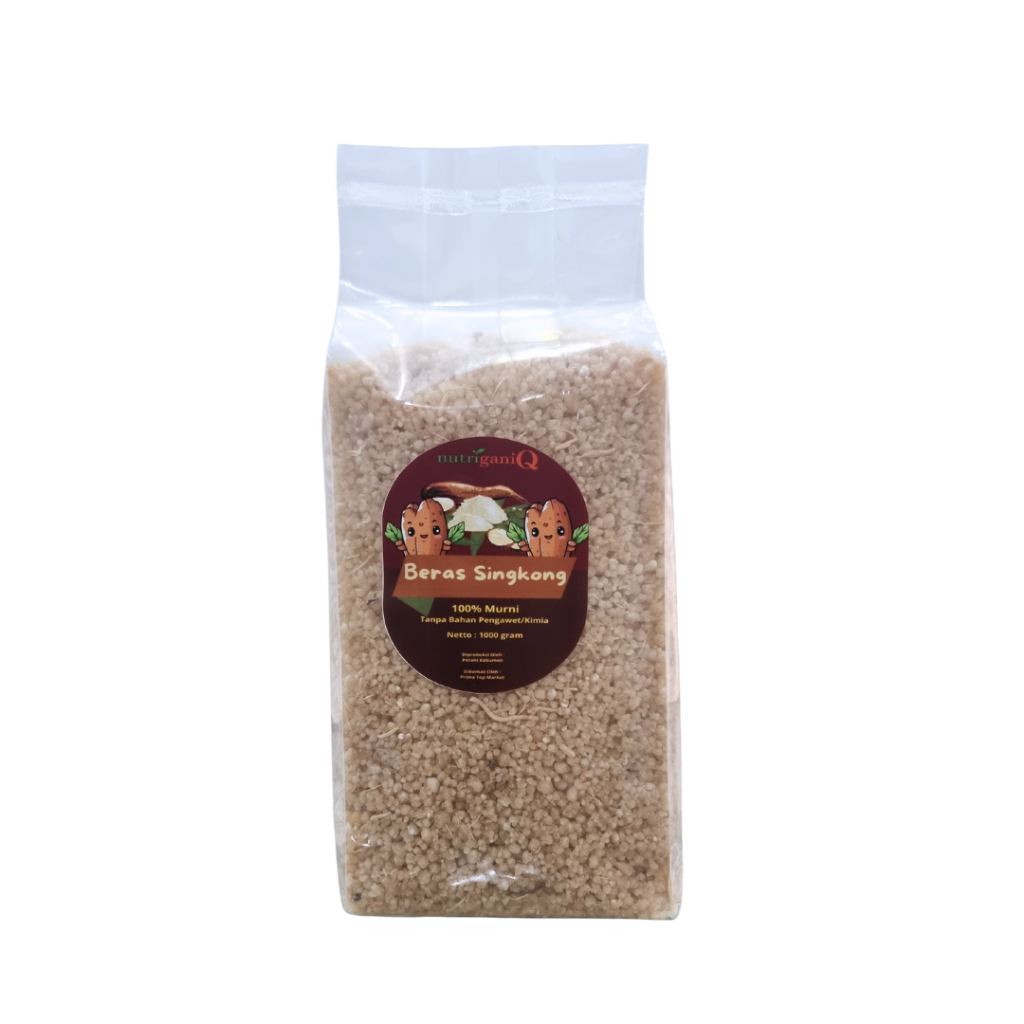 

NutriganiQ Beras Singkong Tiwul Nasi Oyek Rendah Gula Organik 1000 gram