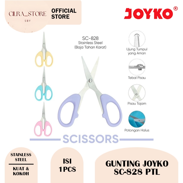 

Scissors | Gunting Joyko SC-828 | SC-838 | SC-848 PTL (PCS)