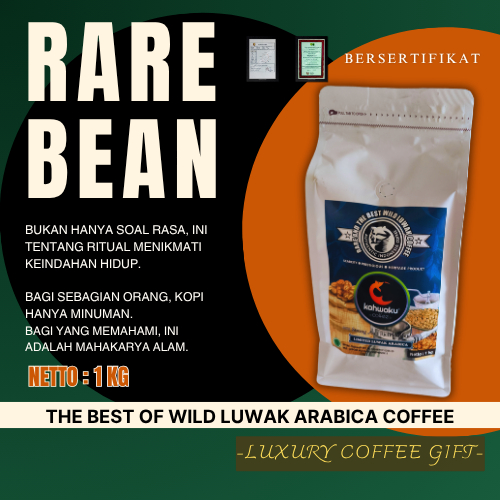 

Kopi Luwak Liar Premium 1000gram – Arabica Rare Bean, Limited & Terbaik dari Alam Sumatra | Terbatas