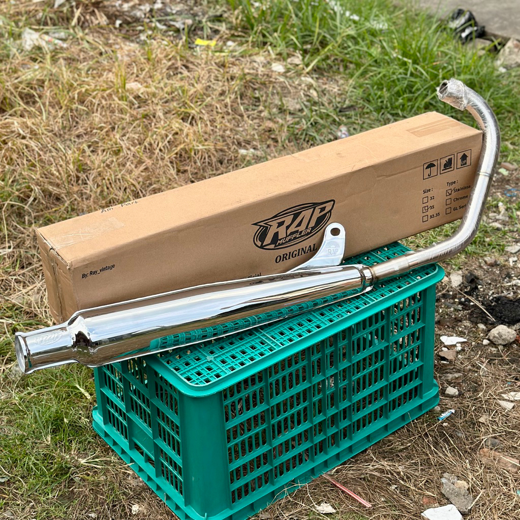 KNALPOT CORBI RAP MUFFLER LEHER STANLISH 35