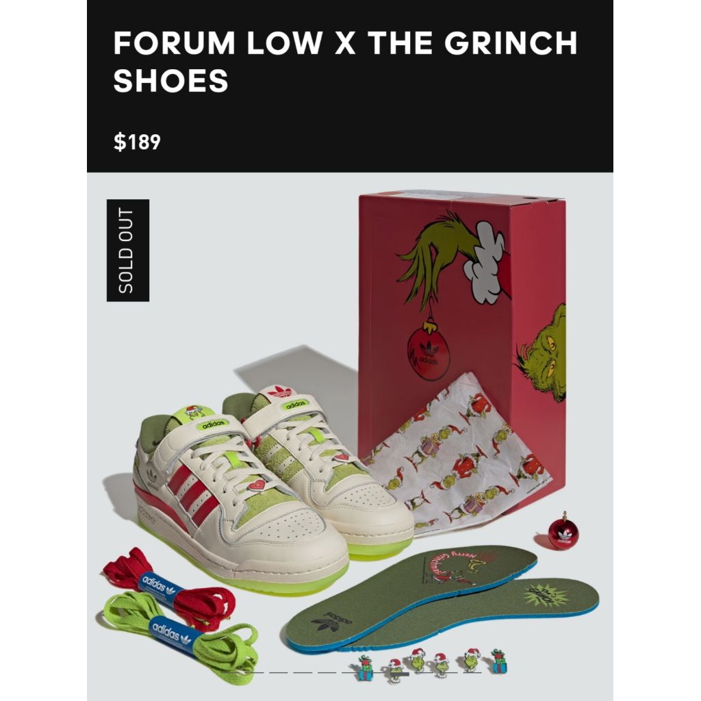 Adidas  Forum Low X The Grinch Shoes