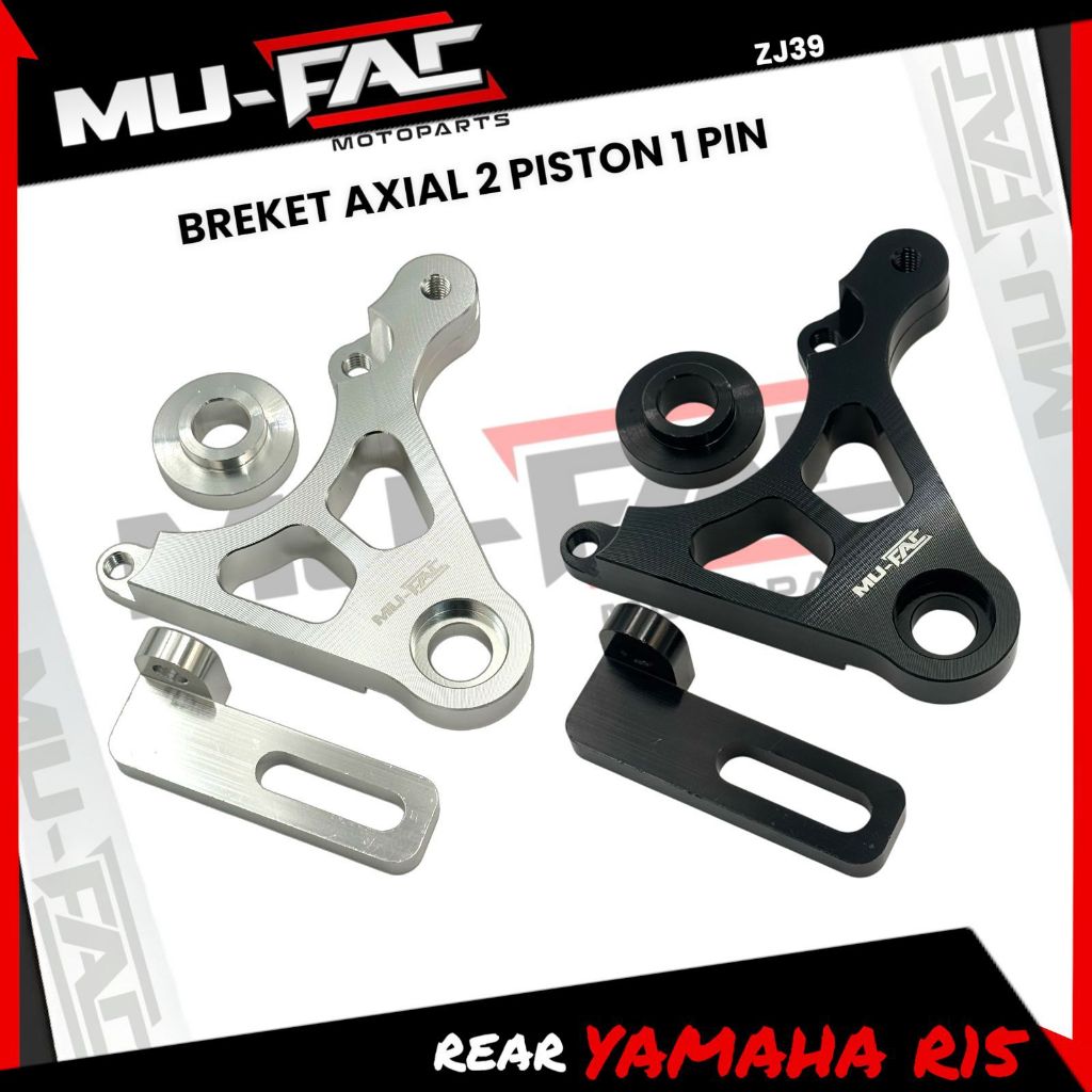 BREKET KALIPER NISSIN BREMBO 2 PISTON BELAKANG VIXION NEW R15 PNP DISC UKURAN STANDAR WR1