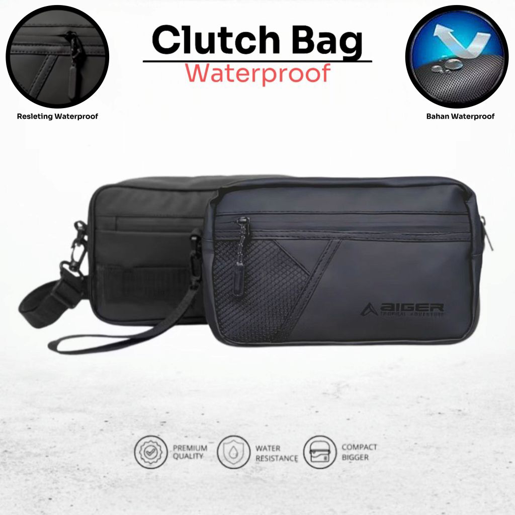 TAS SELEMPANG 3 IN 1 CLUTCH BAG PRIA & WANITA PREMIUM MULTIFUNGSI | SlingBag Tas Selempang Pria Warn