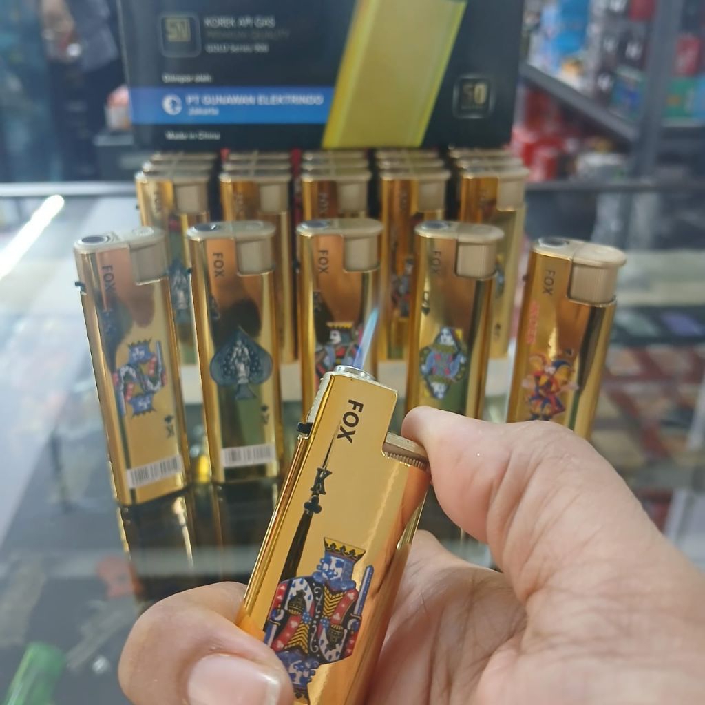 Korek api bara bodi besi ZENITH GOLD / korek api / pemantik