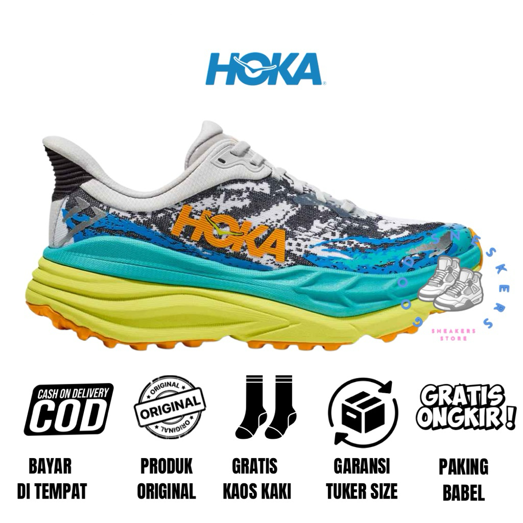 Sepatu Hiking Trailrun Hoka Original Hoka Stinson 7 Evening Primrose