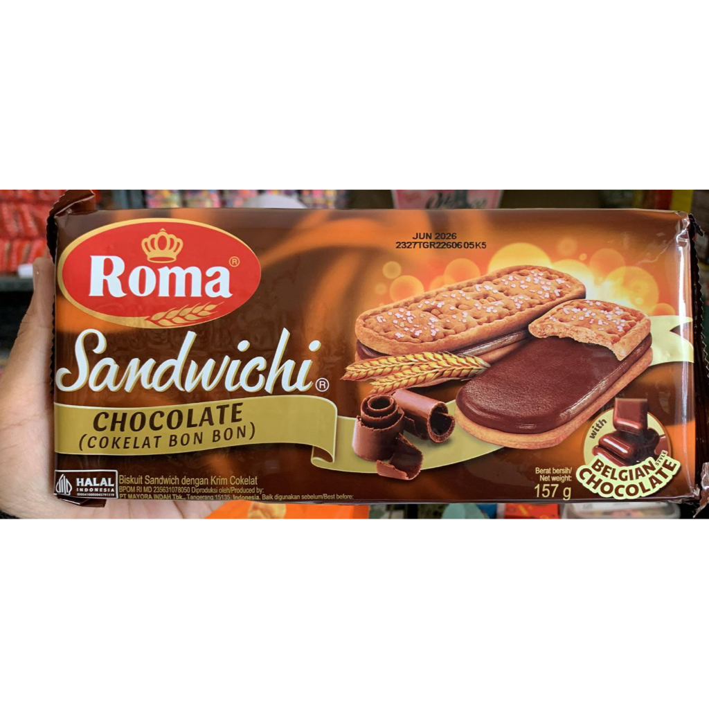 

Roma Sandwich Coklat 157gr