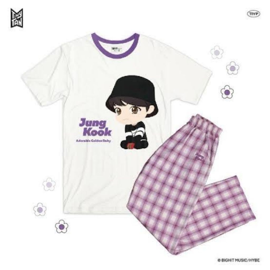Ready BTS TinyTAN x TIYP PAJAMA PIYAMA Jungkook