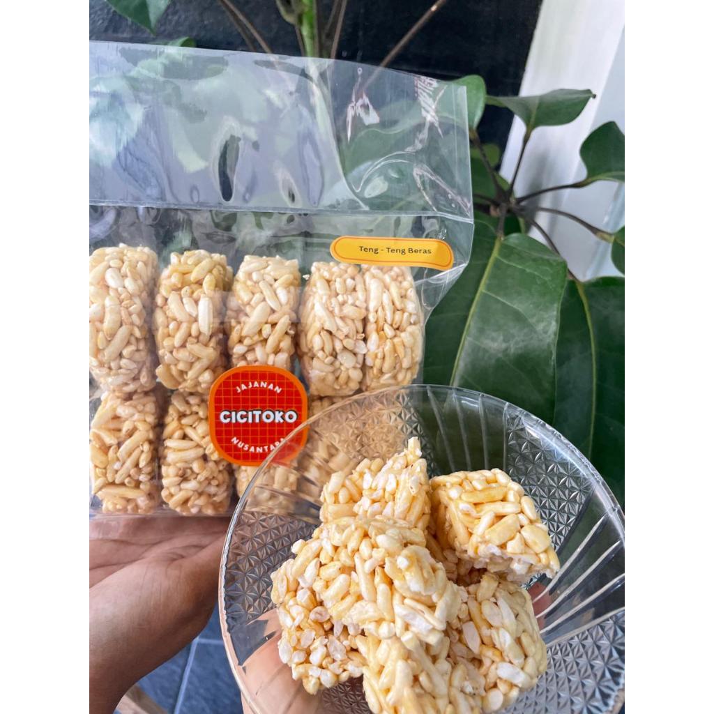 

CICITOKO Jajanan Nusantara - Teng -Teng Beras /Jipang Beras - Size Kecil dan Besar