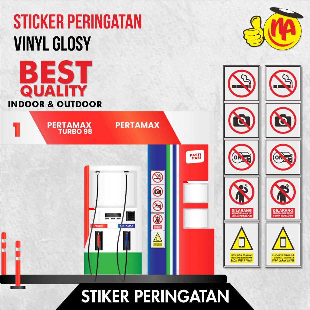

Sticker peringatan / Sticker Larangan / Sticker SPBU / Sticker signage