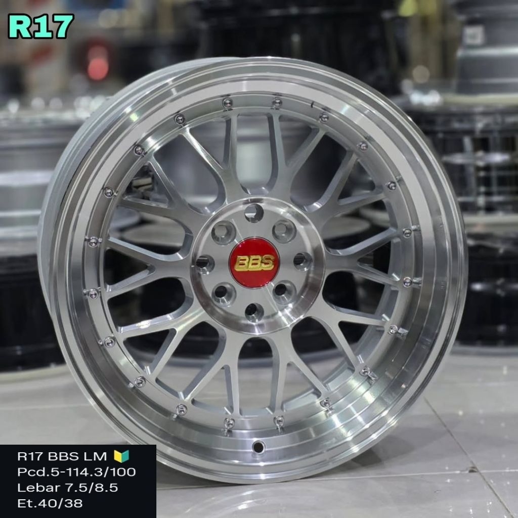 velg celong bbs lm ring 17 lebar 7,5 / 8,5 untuk avanza raize jazz mobilio rocky grand livina
