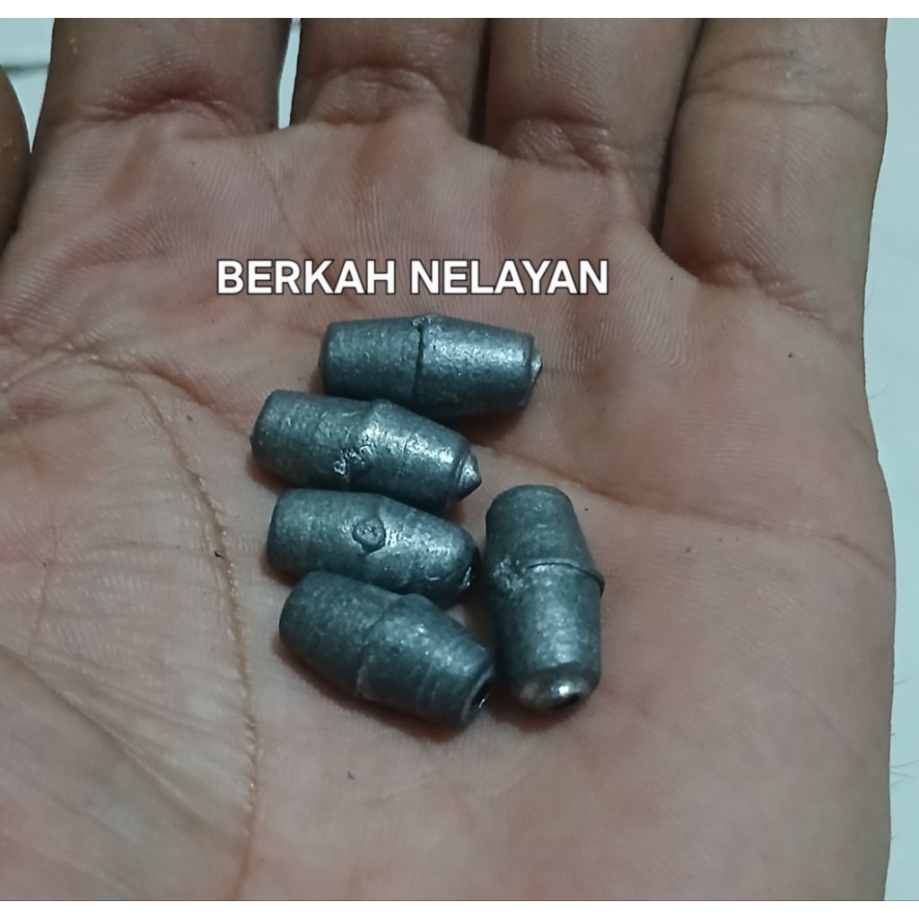 Timah pancing 1kg isi 160butir/Timah jaring/Timah kualitas bagus