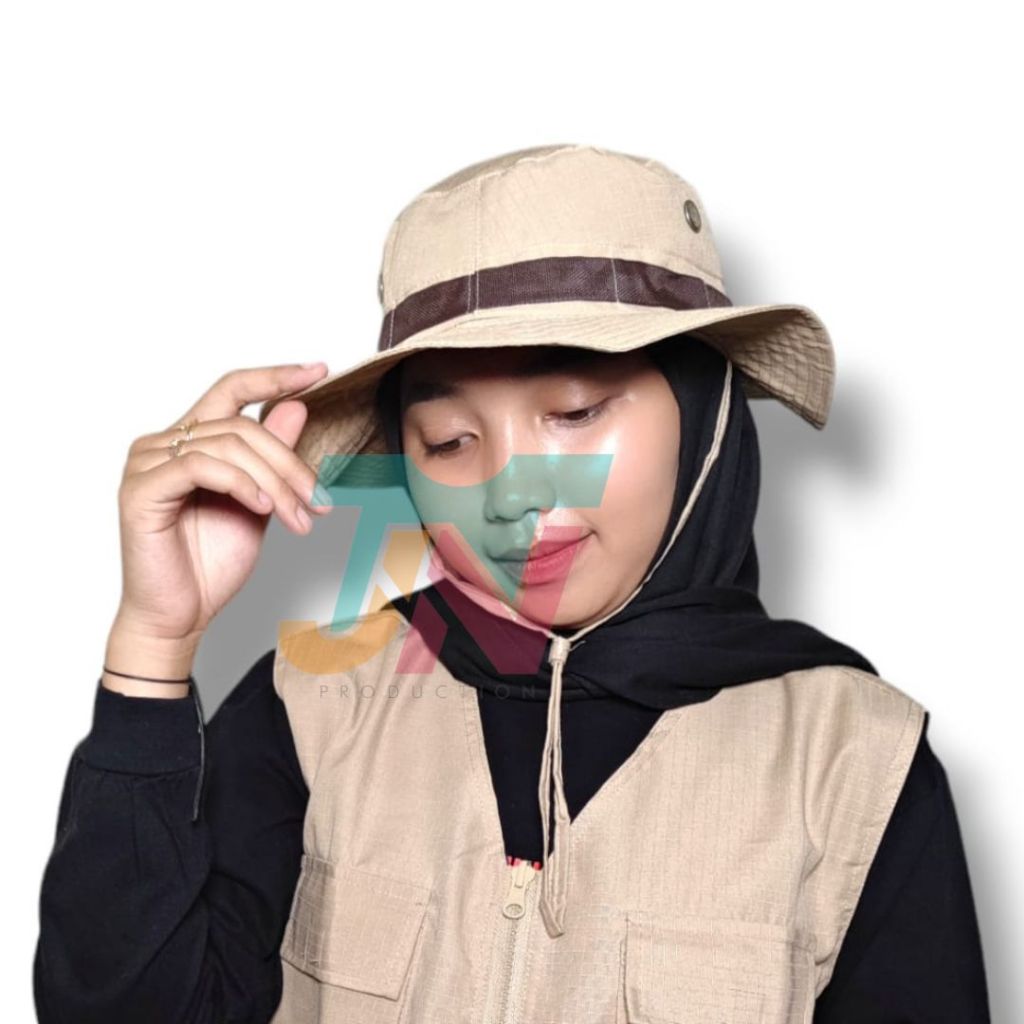 Topi Rimba Hijab - topi pantai - topi koboy - topi wanita