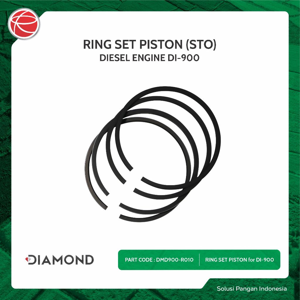 RING SET PISTON DI1100 / SPAREPART FOR DIAMOND DIESEL ENGINE DI 1100 / MESIN DIESEL 11HP / MESIN SOL