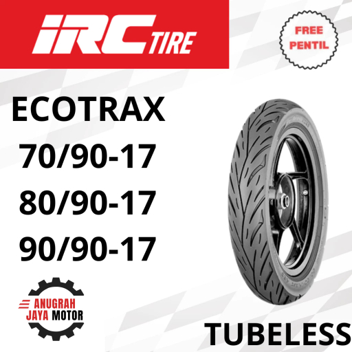 Ban Motor IRC Ring 17 Tubeless ECOTRAX 70/90-17 80/90-17 90/90-17 Tubeless Ban Motor Ring 17 Ban Mot